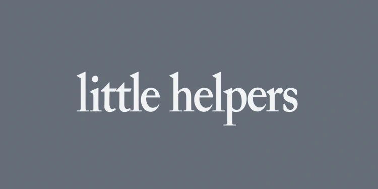 Little Helpers 337 by Butane & Riko Forinson. Little Helpers