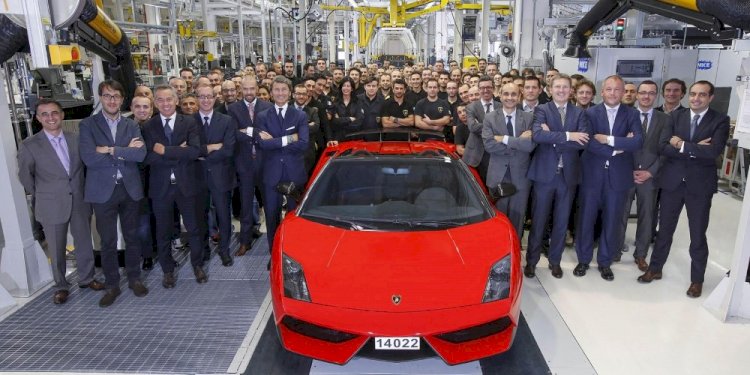 The last Lamborghini Gallardo has left the factory. Photo by Automobili Lamborghini