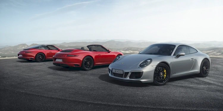 The new 911 GTS models. Photo by Porsche AG