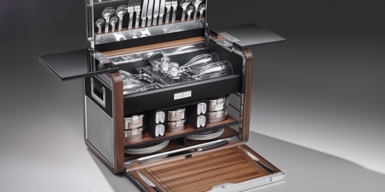 The Phantom Zenith Collection Picnic Hamper. Photo by Rolls-Royce Motor Cars