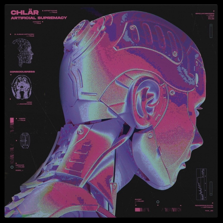 Artificial Supremacy EP by Chlär. Art by Bipolar Disorder