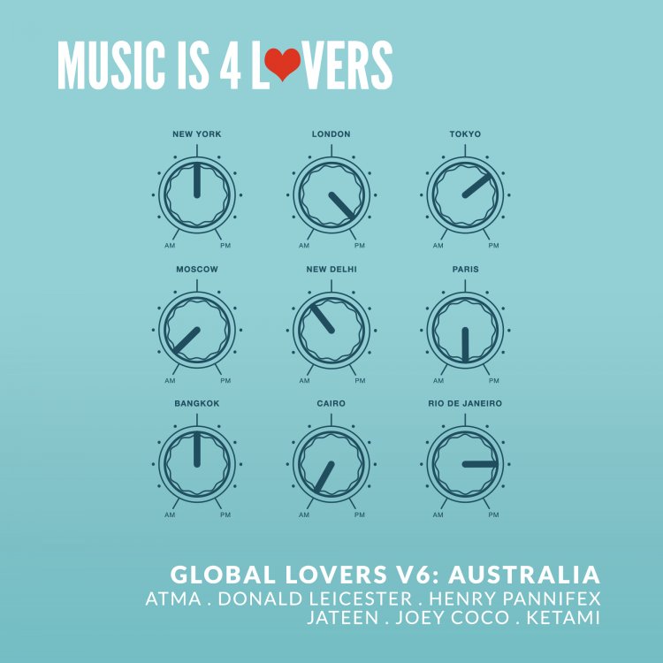 Global Lovers V6: Australia by Music is 4 Lovers. Art by Music is 4 Lovers