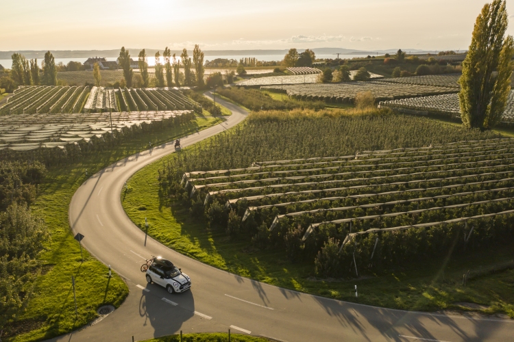 Exploring Lake Constance in the MINI Cooper S. Photo by BMW Group