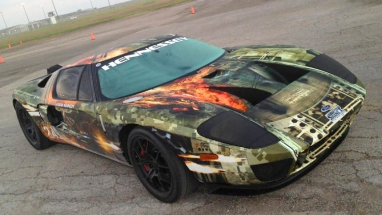 Hennessey Ford GT Hits A Record 267.6 MPH At The Texas Mile. Photo by Hennessey Performance