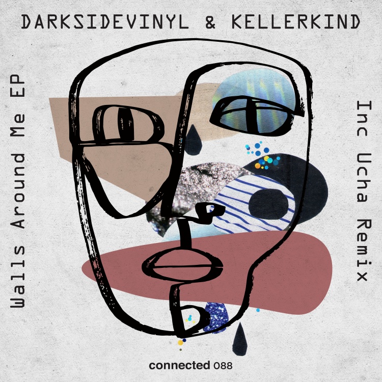 Walls Around Me EP by Darksidevinyl & Kellerkind. Art by connected