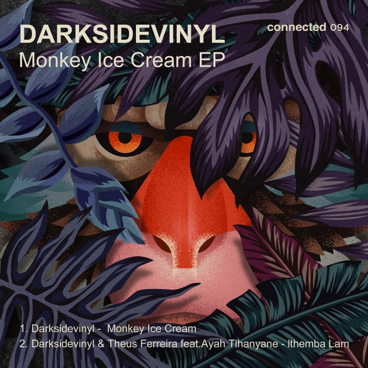 Monkey Ice Cream EP by Darksidevinyl. Art by connected