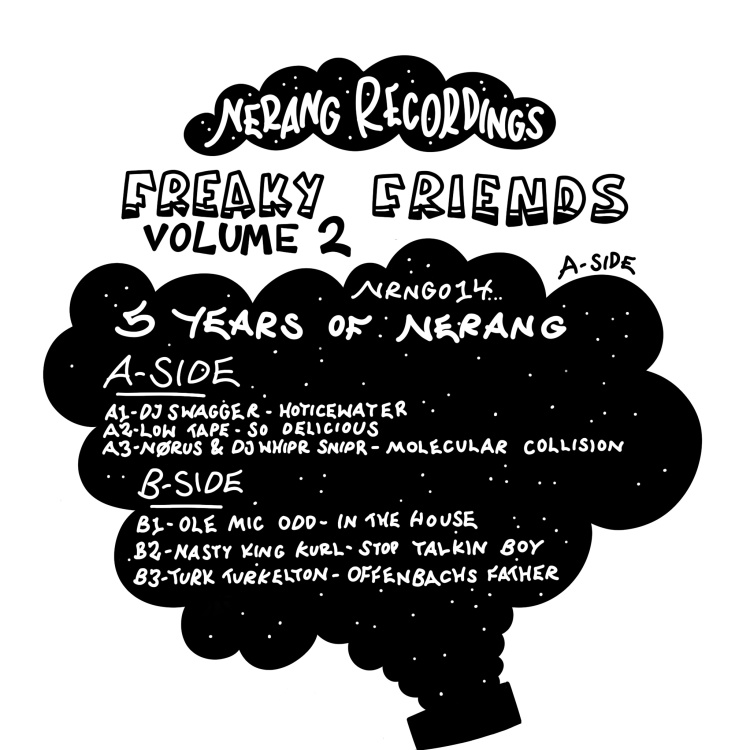 Nerang Recordings presents Freaky Friends Vol.2. Art by Nerang Recordings