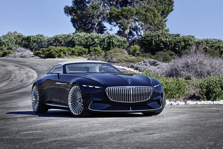 The grill design elements of the Vision Mercedes-Maybach 6 Cabriolet