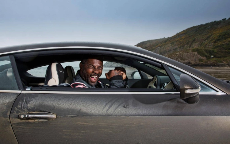 Bentley helps Idris Elba follow in famous footsteps of Sir Malcolm Campbell. Photo by Bentley Motors