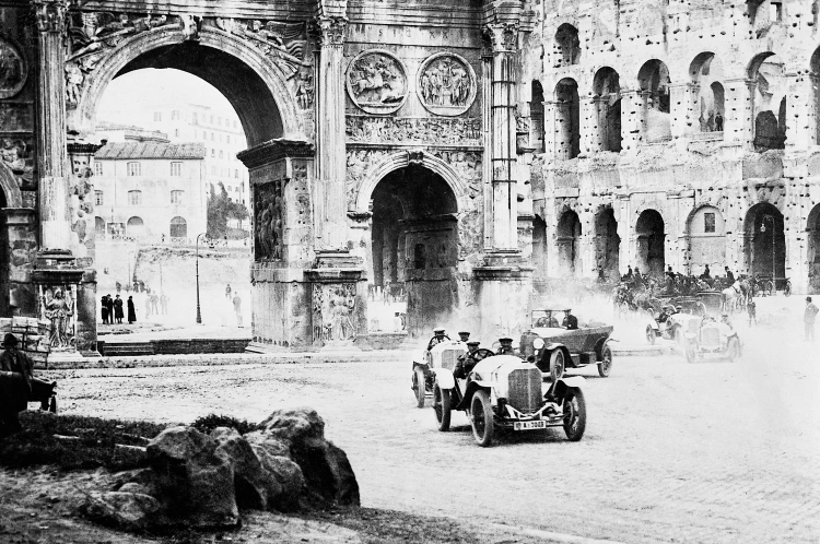 A look back at Targa Florio 1922 with Mercedes. Photo by Mercedes-Benz Classic Archives
