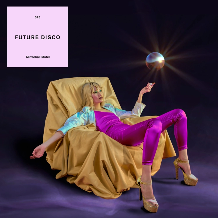 Future Disco presents Mirrorball Motel. Art by Future Disco