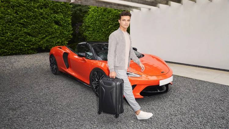 TUMI and McLaren expand their luxury travel collection. Photos by TUMI/McLaren Automotive