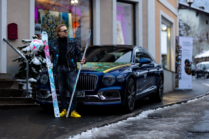 Max Maviors take on a pair of Bomber For Bentley Skis